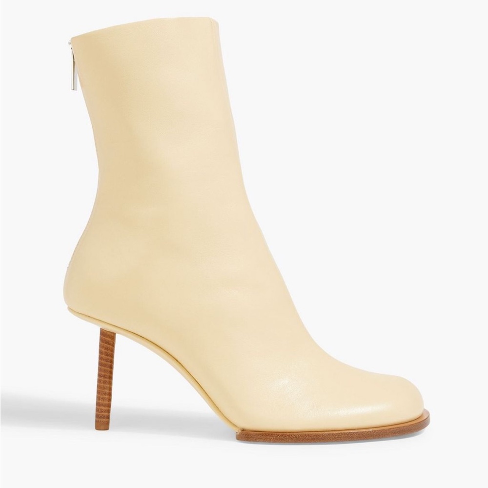 Elegant Cream Ankle Boots